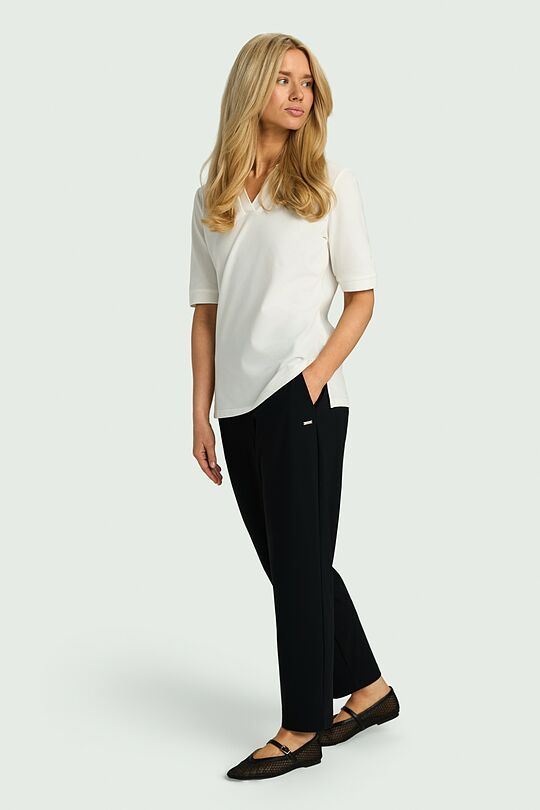 SENSITIVE fabric tapered fit pants 1 | BLACK | Audimas