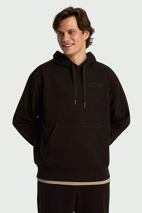 National collection cotton hoodie 1 | BROWN | Audimas