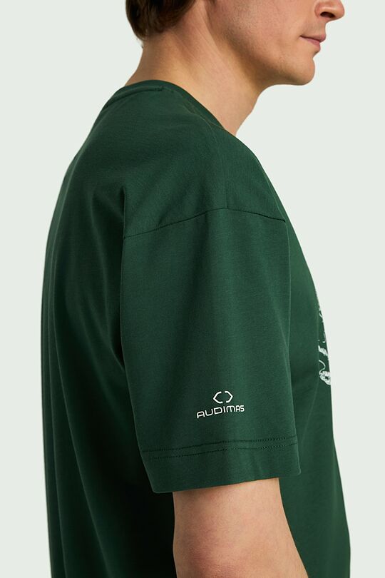 Short sleeves cotton T-shirt Oak 12 | GREEN | Audimas