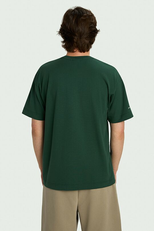 Short sleeves cotton T-shirt Fields 10 | GREEN | Audimas