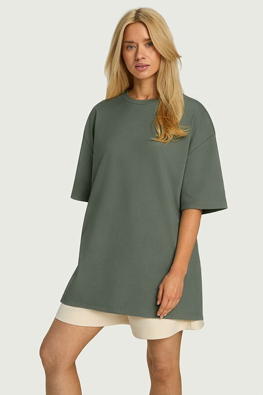 Oversized short sleeve T-shirt 2 | GREEN | Audimas