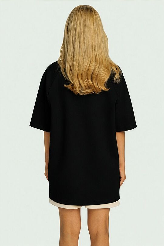 Oversized short sleeve T-shirt 5 | BLACK | Audimas