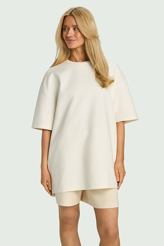 Oversized short sleeve T-shirt 2 | WHITE | Audimas