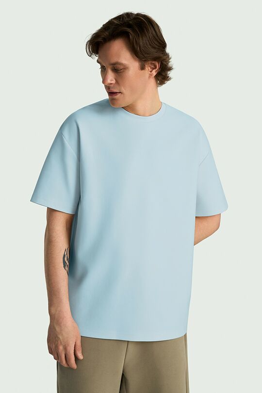 Oversized short sleeve T-shirt 2 | BLUE | Audimas