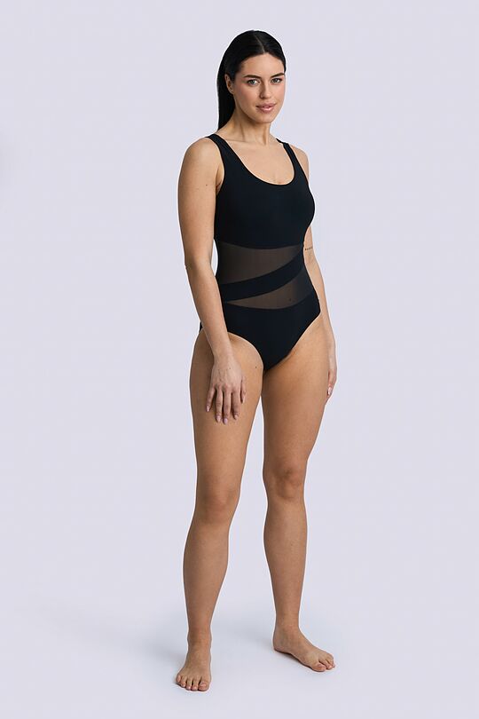 SENSITIVE fabric swimsuit 5 | BLACK | Audimas