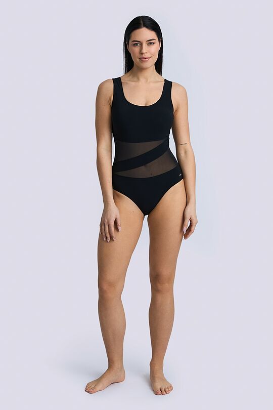 SENSITIVE fabric swimsuit 1 | BLACK | Audimas