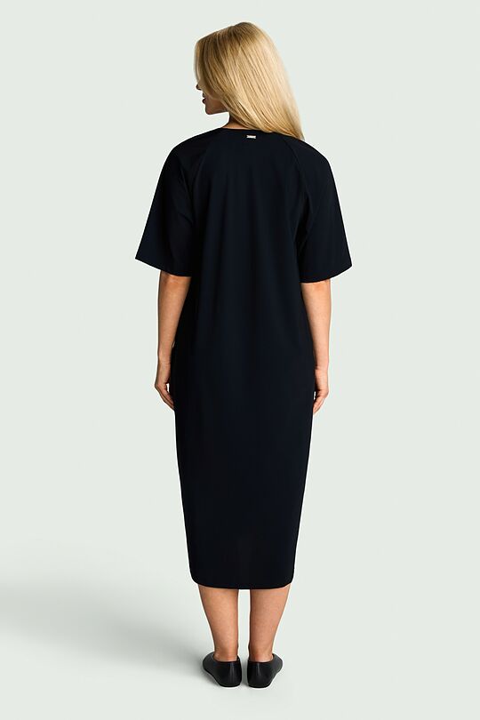 SENSITIVE fabric short sleeve dress 2 | BLACK | Audimas