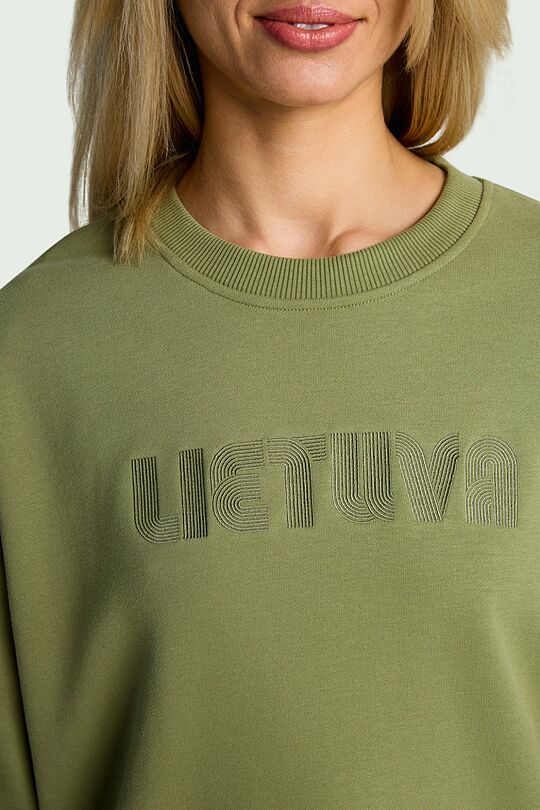 National collection cotton sweatshirt 3 | GREEN | Audimas