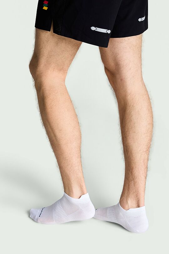 Short sports socks with synthetic fibers 4 | WHITE | Audimas