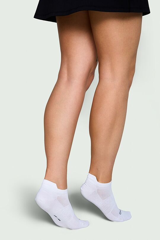 Short sports socks with synthetic fibers 3 | WHITE | Audimas