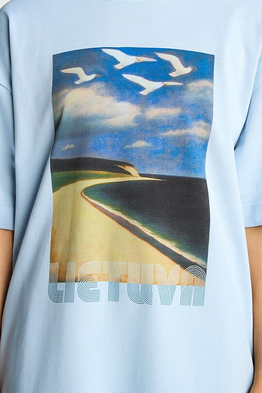 National collection oversized T-shirt 4 | BLUE | Audimas
