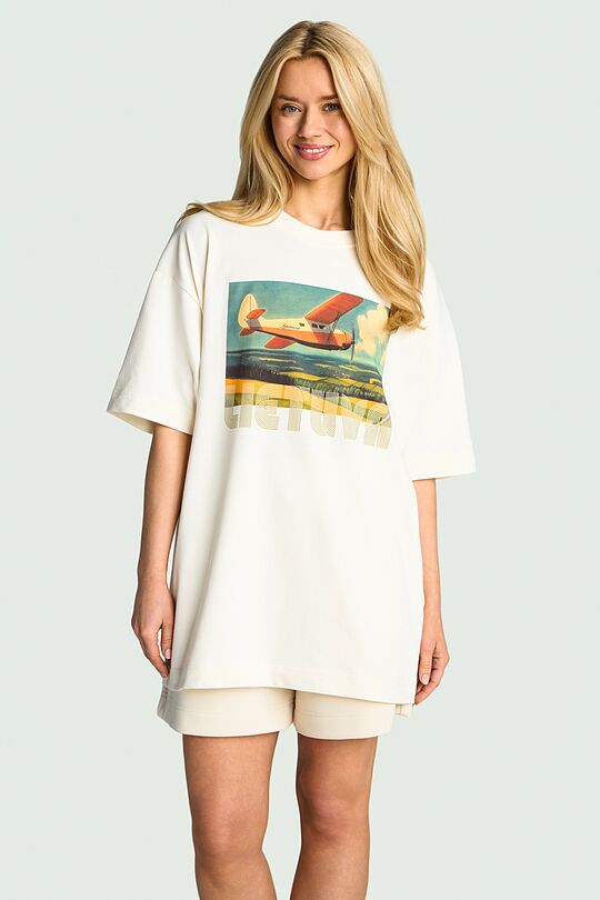 National collection oversized T-shirt 2 | Cream | Audimas
