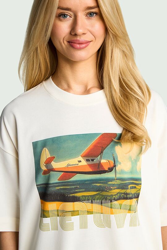 National collection oversized T-shirt 4 | Cream | Audimas