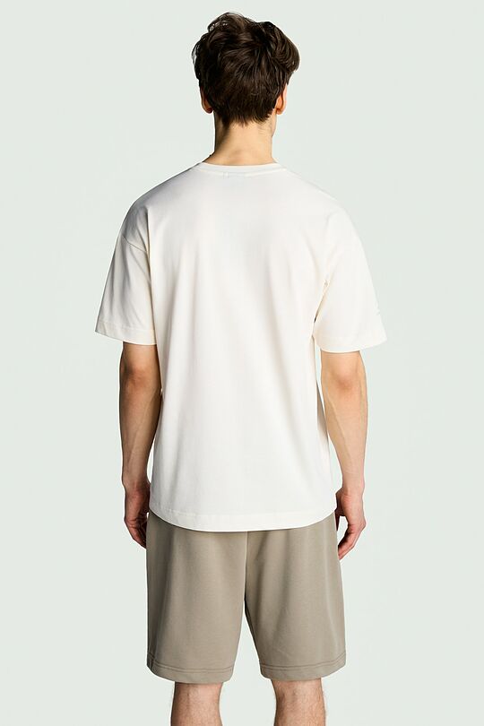 Short sleeves cotton T-shirt "Fields" 2 | Cream | Audimas
