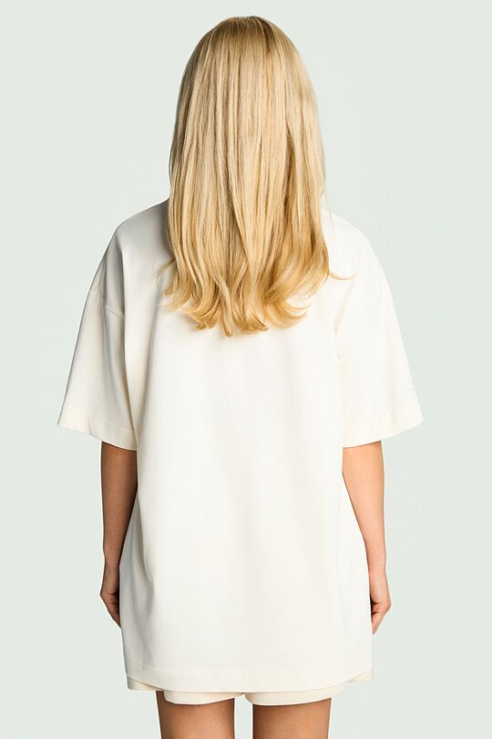 Short sleeves cotton T-shirt "House" 3 | Cream | Audimas