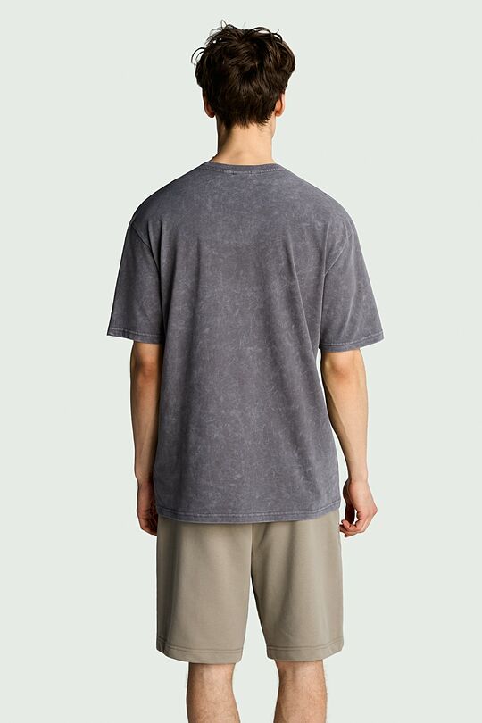 Vintage look short sleeve T-shirt 4 | GREY | Audimas