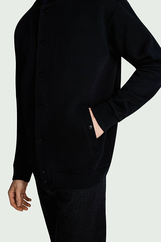 Cotton bomber jacket 4 | BLACK | Audimas