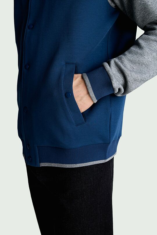 Cotton bomber jacket 3 | Dark blue | Audimas