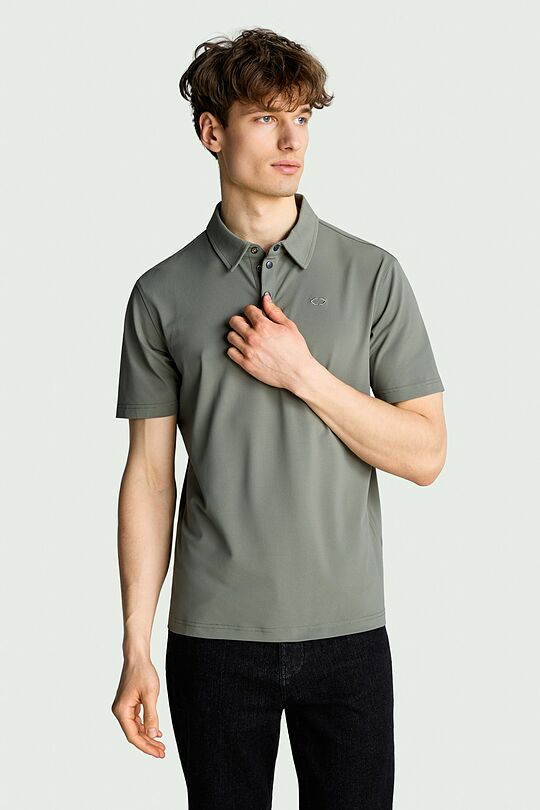 Synthetic pique polo 1 | GREEN | Audimas