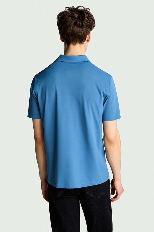 Synthetic pique polo 2 | BLUE | Audimas