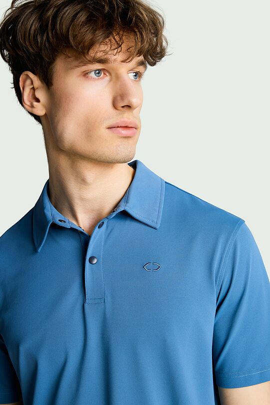 Synthetic pique polo 3 | BLUE | Audimas