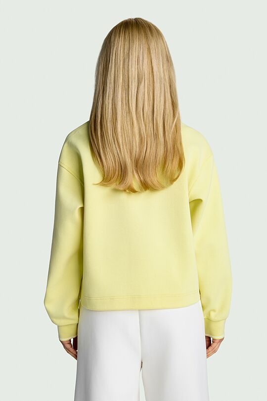 Cotton pique sweatshirt 2 | YELLOW | Audimas