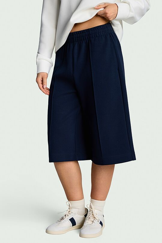 Cotton pique bermuda sweatshorts 2 | Dark blue | Audimas