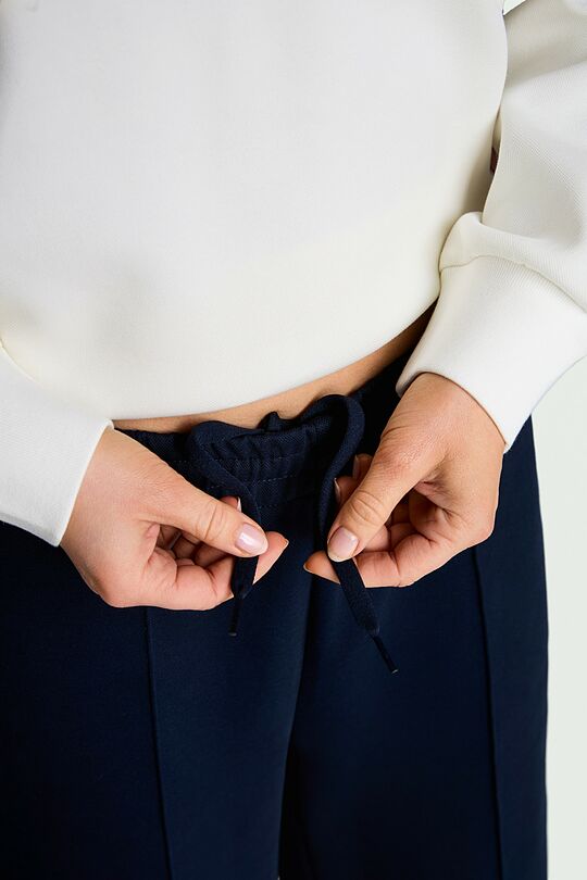 Cotton pique bermuda sweatshorts 3 | Dark blue | Audimas