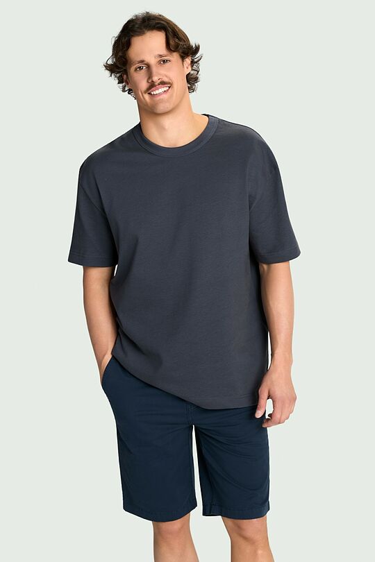 Soft cotton oversized T-shirt 1 | GREY | Audimas
