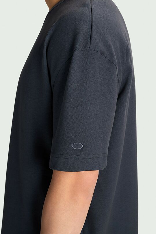 Soft cotton oversized T-shirt 3 | GREY | Audimas