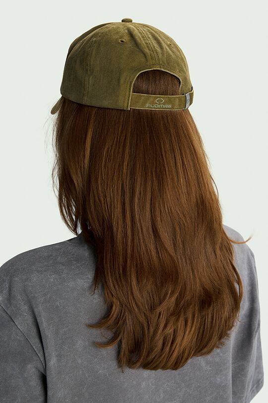 National collection retro washed cotton cap 2 | GREEN | Audimas