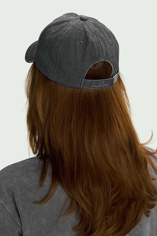 Retro washed cotton cap 3 | GREY | Audimas