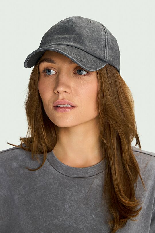 Retro washed cotton cap 1 | GREY | Audimas