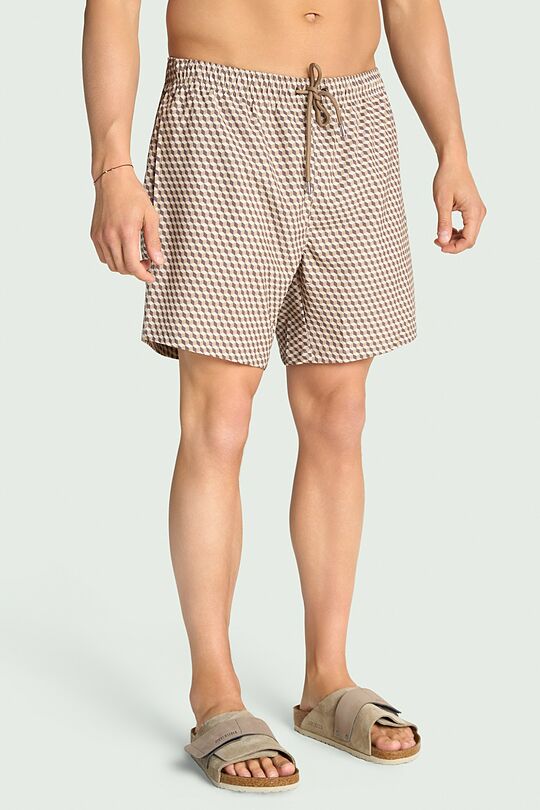 Printed swimming shorts 2 | BROWN | Audimas
