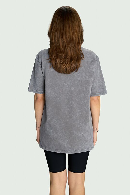 Vintage look short sleeve T-shirt 5 | GREY | Audimas