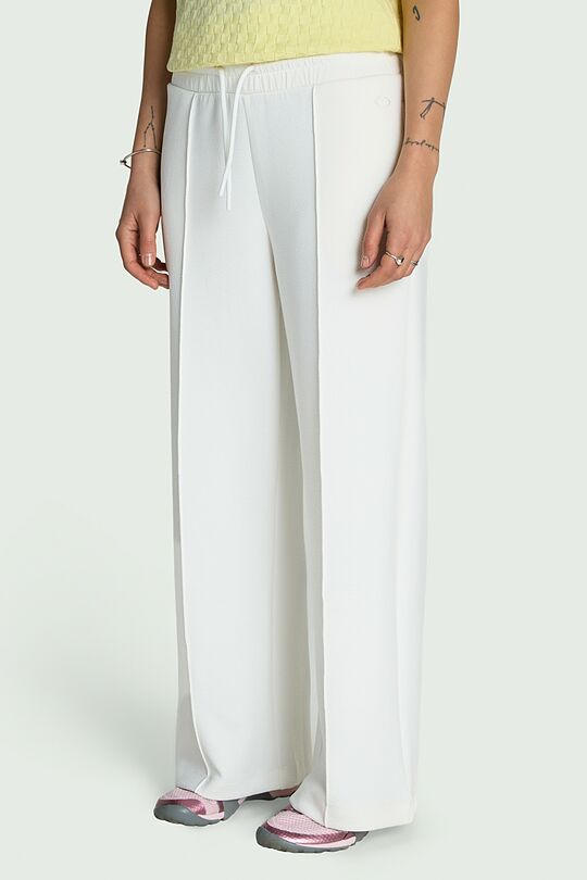 Textured wide sweatpants 2 | WHITE | Audimas