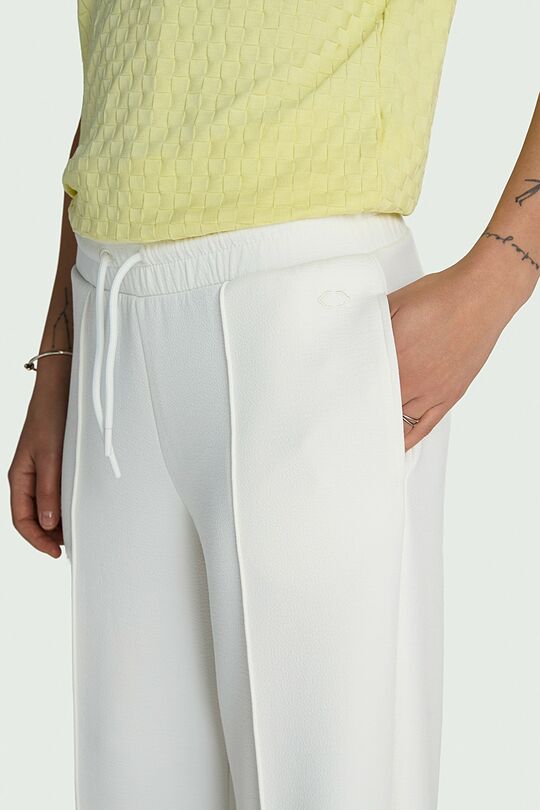Textured wide sweatpants 4 | WHITE | Audimas
