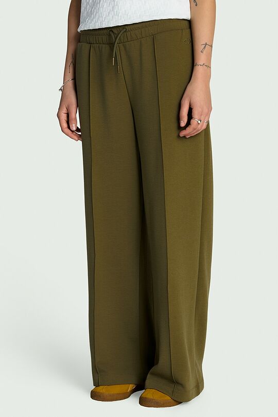 Textured wide sweatpants 2 | CHAKI | Audimas