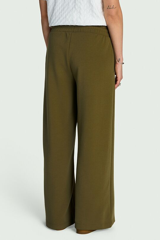 Textured wide sweatpants 3 | CHAKI | Audimas