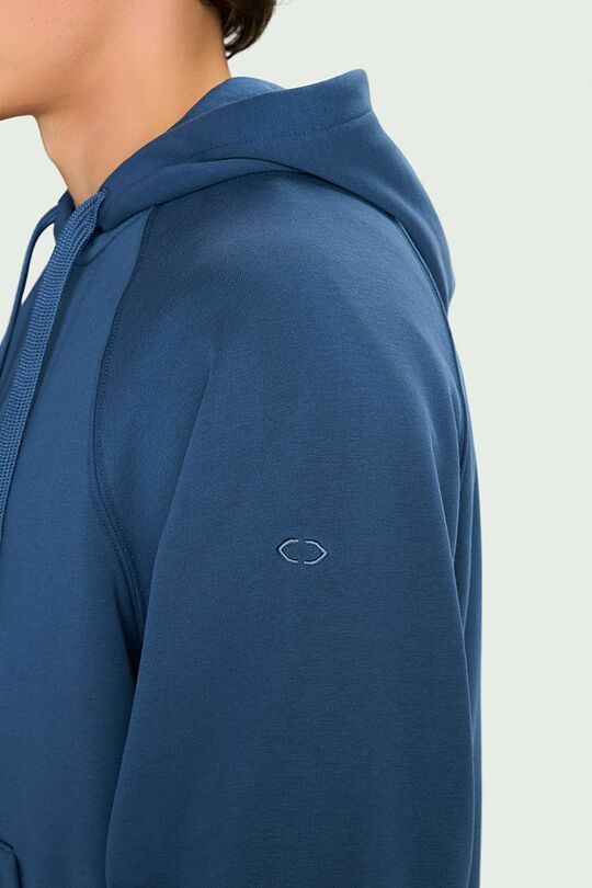 Full-zip cotton hoodie 3 | Dark blue | Audimas