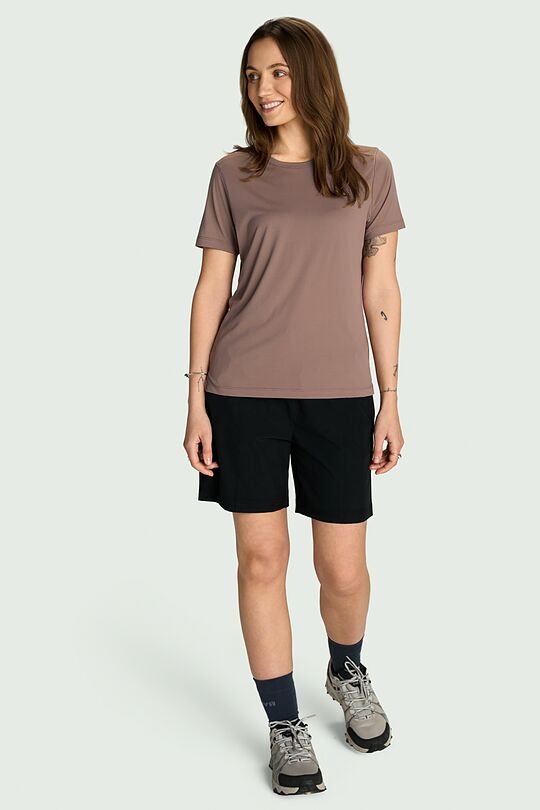 Lightweight synthetic T-shirt 4 | BROWN | Audimas