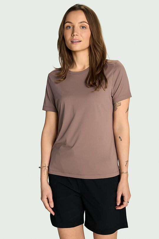 Lightweight synthetic T-shirt 1 | BROWN | Audimas