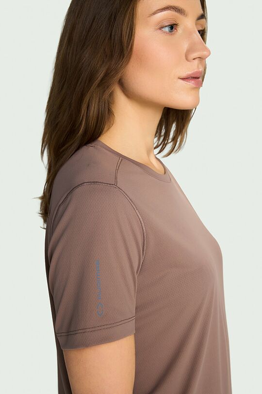 Lightweight synthetic T-shirt 3 | BROWN | Audimas