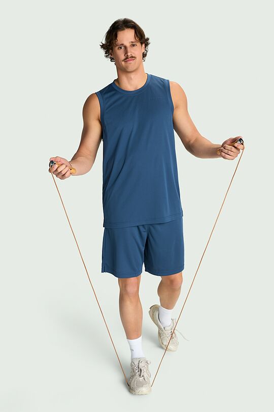Synthetic jersey tank top 4 | Dark blue | Audimas