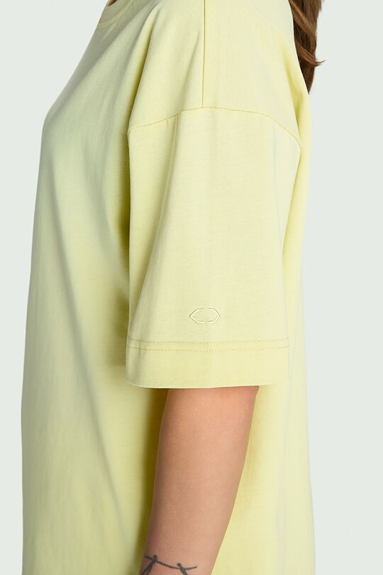 Oversized short sleeve cotton T-shirt 7 | YELLOW | Audimas