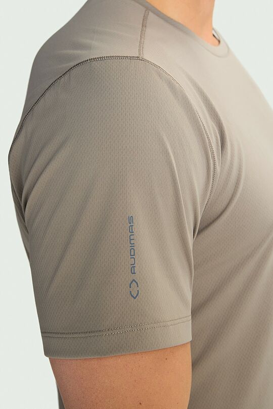 Lightweight synthetic T-shirt 3 | BROWN | Audimas