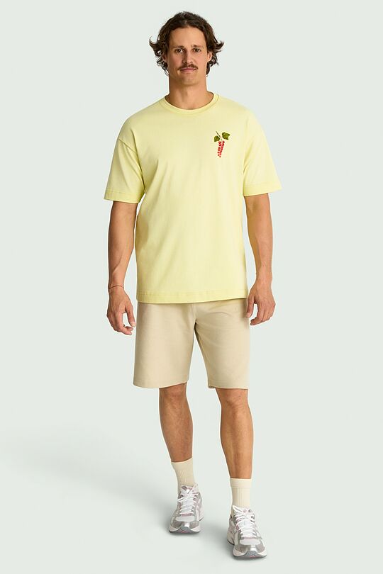 Short sleeves cotton T-shirt "Currants" 9 | YELLOW | Audimas