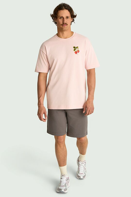 Short sleeves cotton T-shirt "Strawberry" 7 | PINK | Audimas
