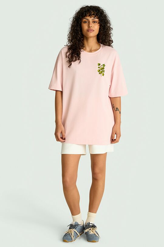 Short sleeves cotton T-shirt "Gooseberry" 4 | PINK | Audimas