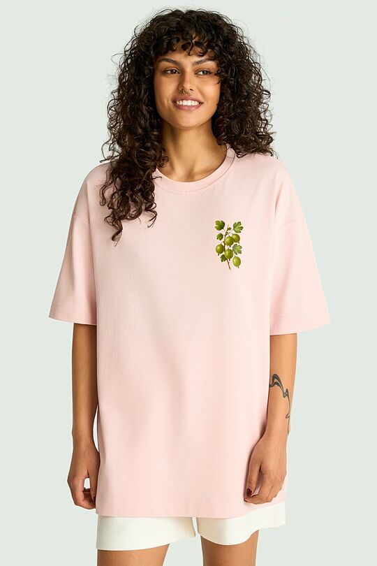 Short sleeves cotton T-shirt "Gooseberry" 7 | PINK | Audimas